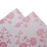 scrapbook branco floral rosa 180g