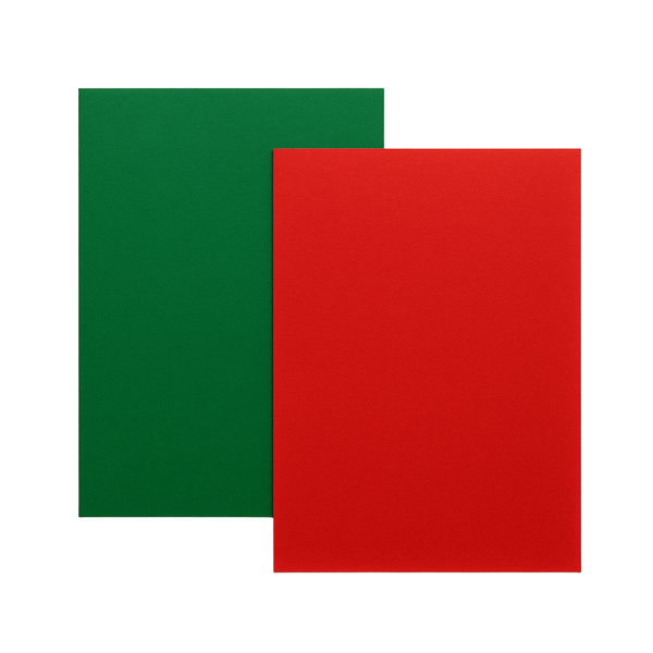 kit papel color plus 180g a4 verde e vermelho1